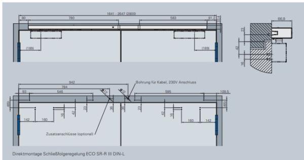 ECO Gleitschiene SR-R III BS - RAL 9006